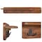 Alaterre Furniture Calais Coat Hook, Warm Chestnut ANCA2970 - alternate 2